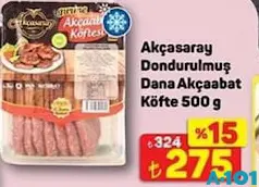 AKÇASARAY DONDURULMUŞ DANA AKÇAABAT KÖFTE 500 G